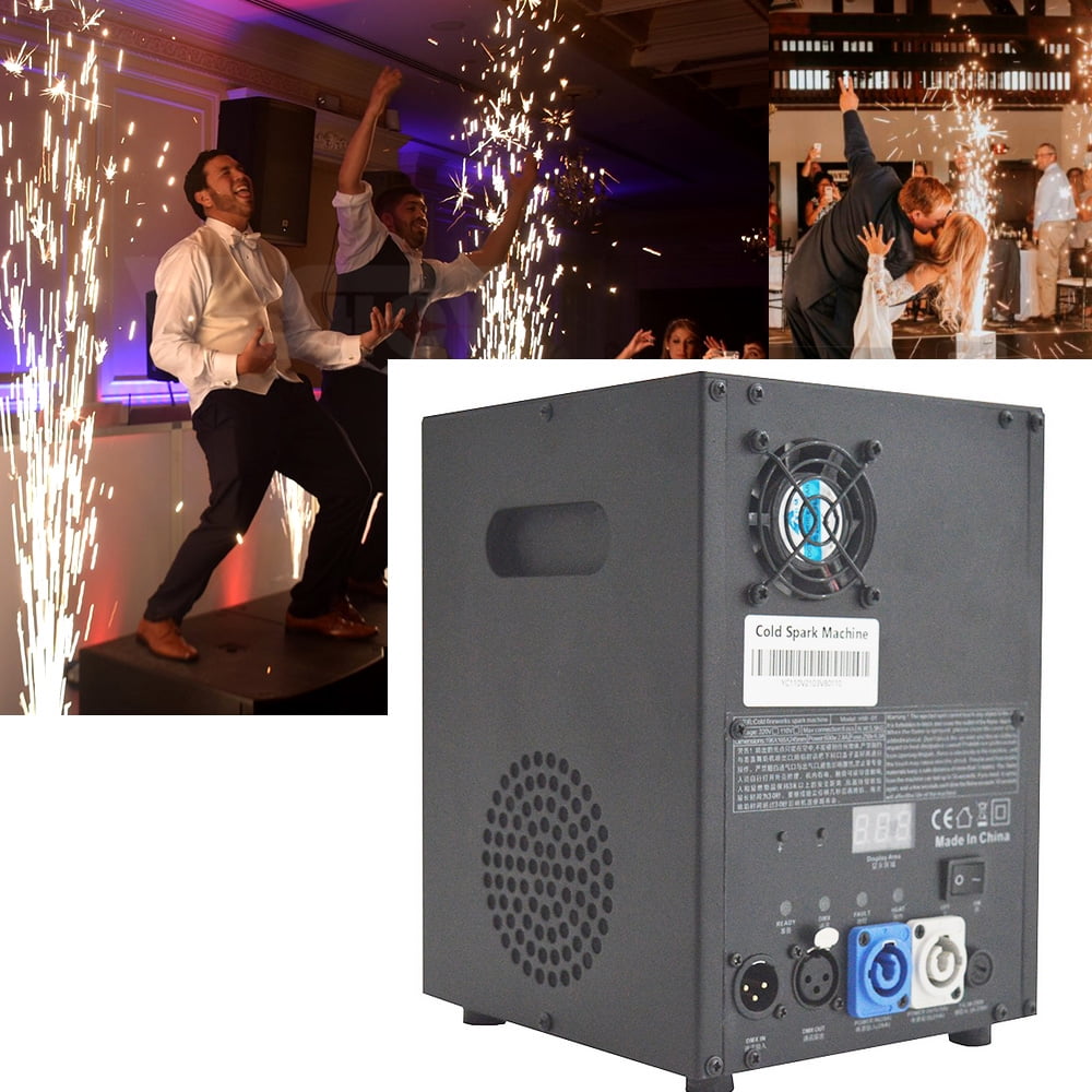 EQCOTWEA Cold Spark Firework Machine Spark Height 3-16FT for Stage Celebration