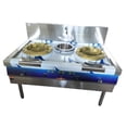 thumbnail image 1 of EQCOTWEA Commercial High Fire Gas Stove LPG Cooking Stove Double Burner Stainless Steel, 1 of 9