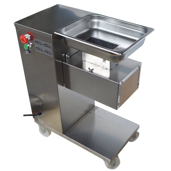 EQCOTWEA Commercial Meat Cutting Machine Slicer Grinder Electric Steak Pork Cutter QE with 3mm Blade 500Kg/Hour