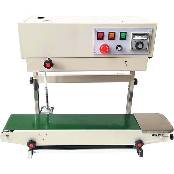 EQCOTWEA Continuous Band Horizontal Bag Sealer Plastic PVC Bag Band Sealing Machine