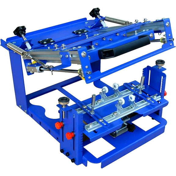 EQCOTWEA Cylinder Curved Screen Printing Machine Cylindrical Silk Screen Printing Press for Mugs Dia Cup 3.15"