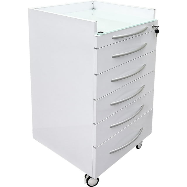 EQCOTWEA Dental Assistant's Mobile Storage Utility Cart