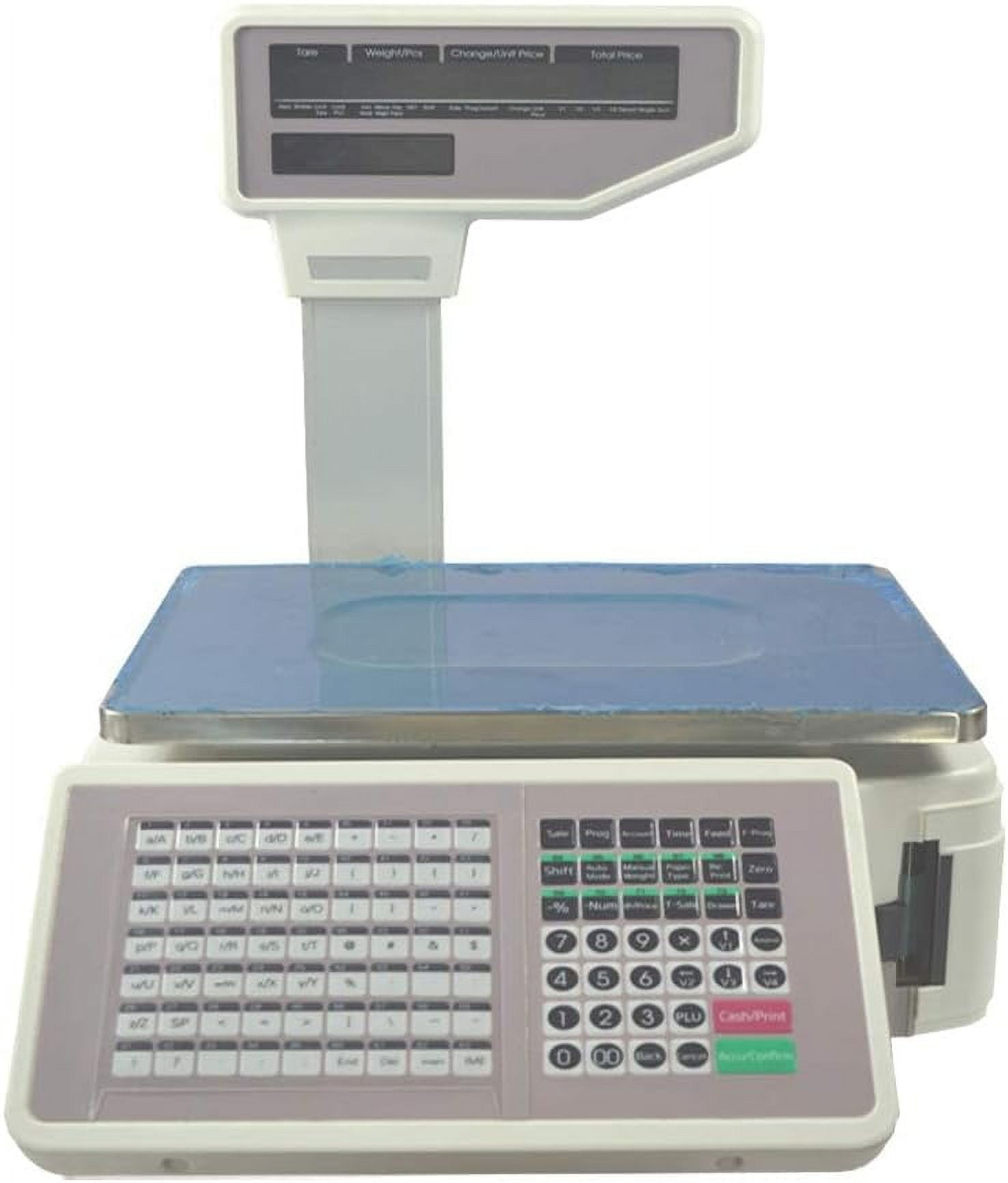 EQCOTWEA Digital Price Computing Scale Thermal Printer 66lb with 5 LCD ...