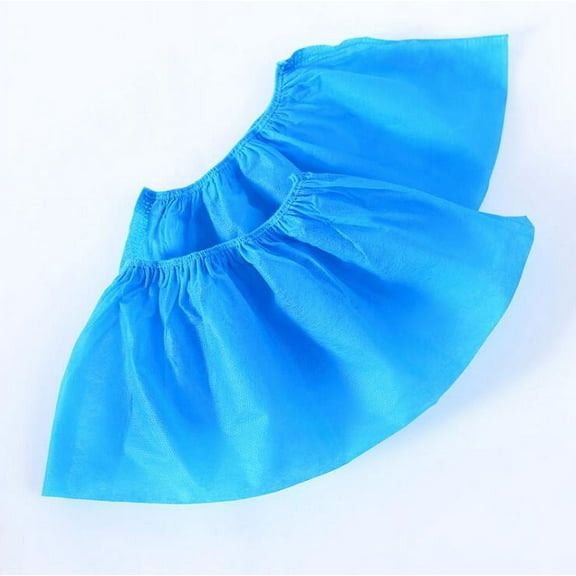 EQCOTWEA Disposable Shoe Covers Non-Woven for Carpet Anti-Slip Anti-Dust 100Pcs