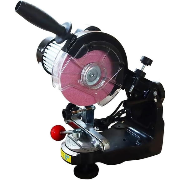 EQCOTWEA Electric Chainsaw Bench Sharpener Saw Chain Grinder Multi-Angle