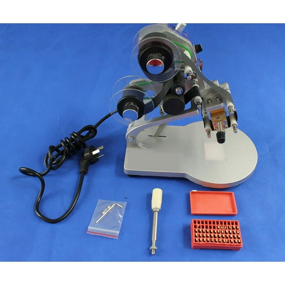 EQCOTWEA Electric Hot Stamp Ribbon Coding Printer Label Package Coding Machine