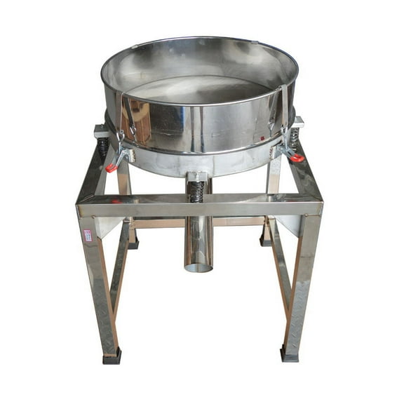 EQCOTWEA Electric Powder Shaker Electric Stainless Steel Vibrating Screen Vibrating Sieve Machine with 40100 Mesh Screen 110V