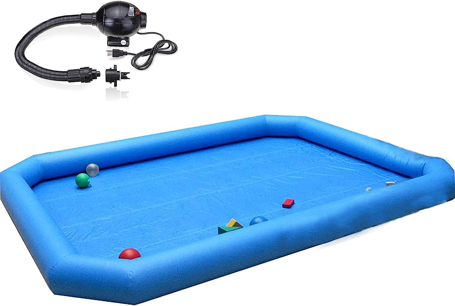 EQCOTWEA Family Inflatable Swimming Pool Lounge Pool with One 110V Blower for Water Walking Ball Outdoor Garden Backyard 23x23x1.8ft