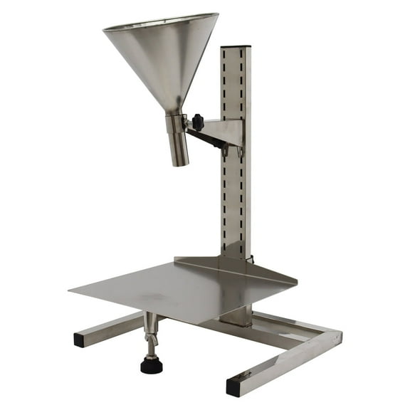 EQCOTWEA Funnel Feeding Hopper with Support Stand Diameter 1.2" Stainless Steel