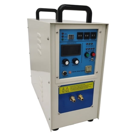 EQCOTWEA High Frequency Induction Heating Machine 220V, 30-100KHZ Heater Furnace