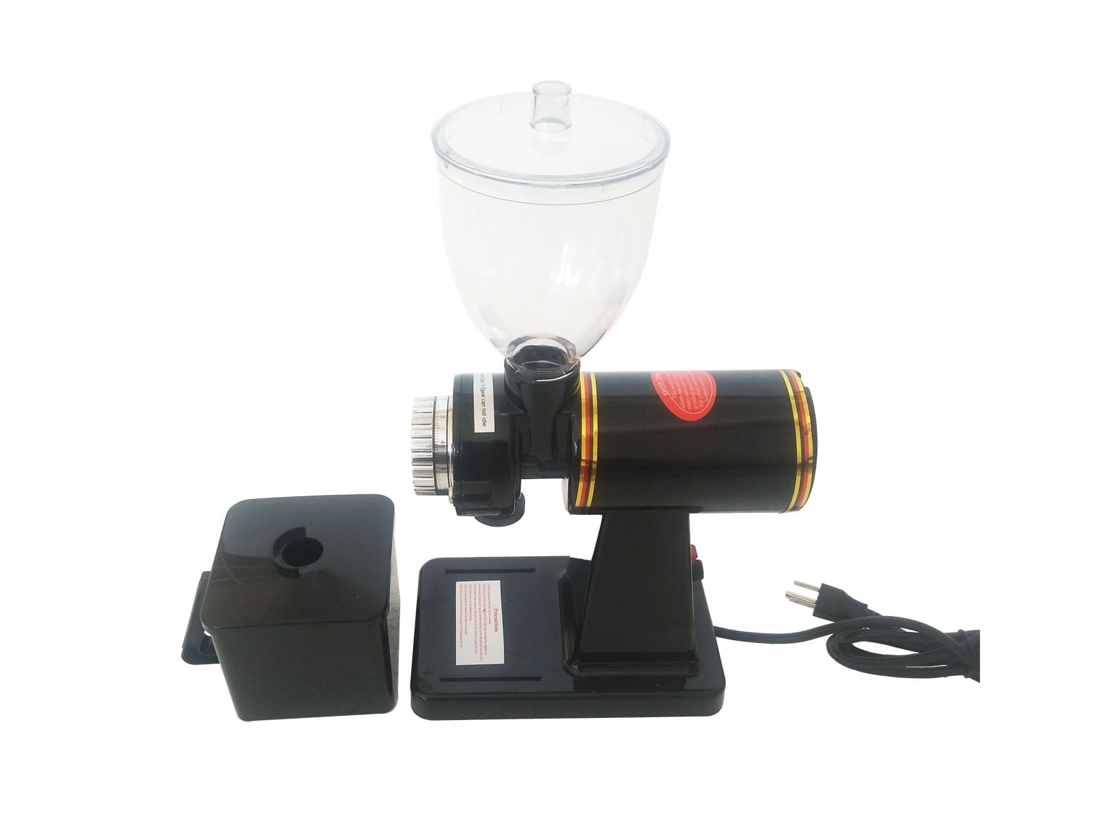 EQCOTWEA Household Coffee Grinder Small Black Commercial Coffee Bean Grinder