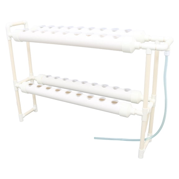 EQCOTWEA Hydroponic 36 Plant Site Grow Kit Pipeline Vegetable Planter PVC