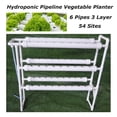 thumbnail image 1 of EQCOTWEA Hydroponic 54 Plant Site Grow Kit Pipeline Vegetable Planter PVC, 1 of 7