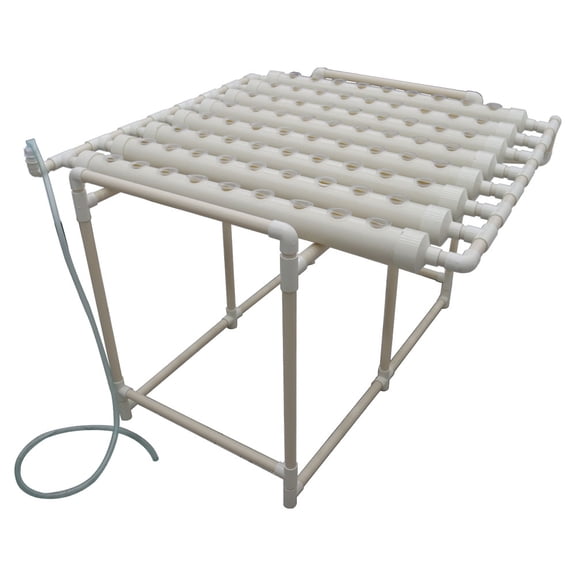 EQCOTWEA Hydroponic 72 Plant Site Grow Kit Pipeline Vegetable Planter PVC
