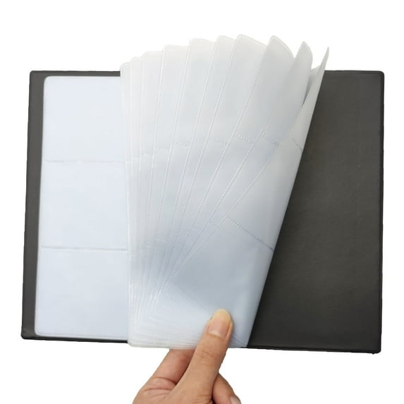 EQCOTWEA 120 Cards Business Name ID Credit Card Holder Book Case Keeper Organizer