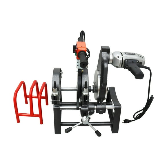 EQCOTWEA Manual Tube Butt Fushion Welding Machine Pipe Fusion Welder Hot Melt Solder 2 Clamps 2.48-6.3"