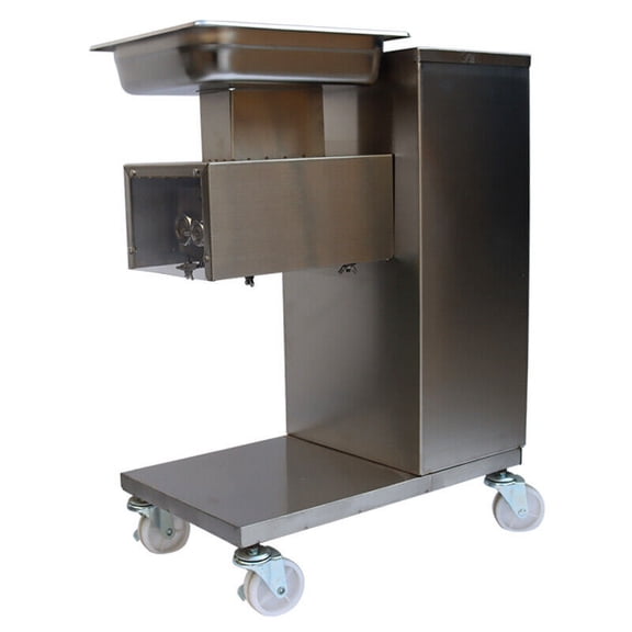 EQCOTWEA Meat Cutting Machine Commercial Meat Slicer Stainless Steel with 5mm Blade