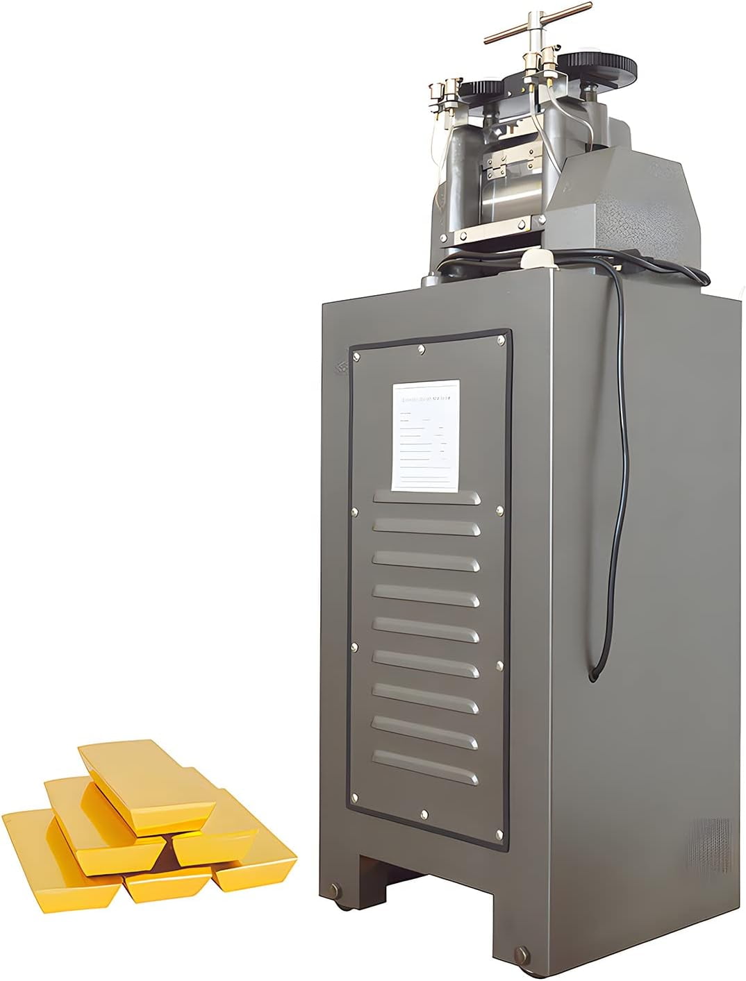 EQCOTWEA Metal Jewelry Tablet Rolling Machine Wire Pressing Machine Batching Machine for Gold Silver DIY Jewelry Tool 2HP