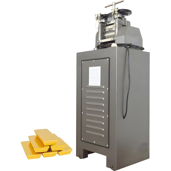 EQCOTWEA Metal Jewelry Tablet Rolling Machine Wire Pressing Machine Batching Machine for Gold Silver DIY Jewelry Tool 2HP