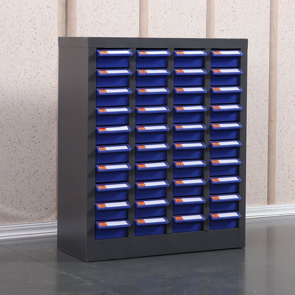 EQCOTWEA Part Cabinet Steel Parts Storage with 40 Drawer Saving Space
