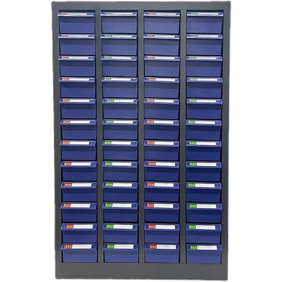 EQCOTWEA Parts Storage Cabinet 48 Drawers Bolt and Nut Tool Storage Documents Organizer