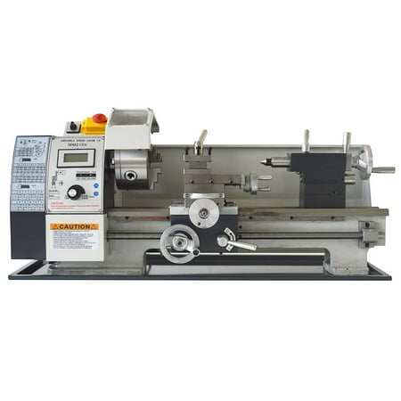 EQCOTWEA Precision Metal Bench Lathe Inch Thread 110V 900W Brushless Motor