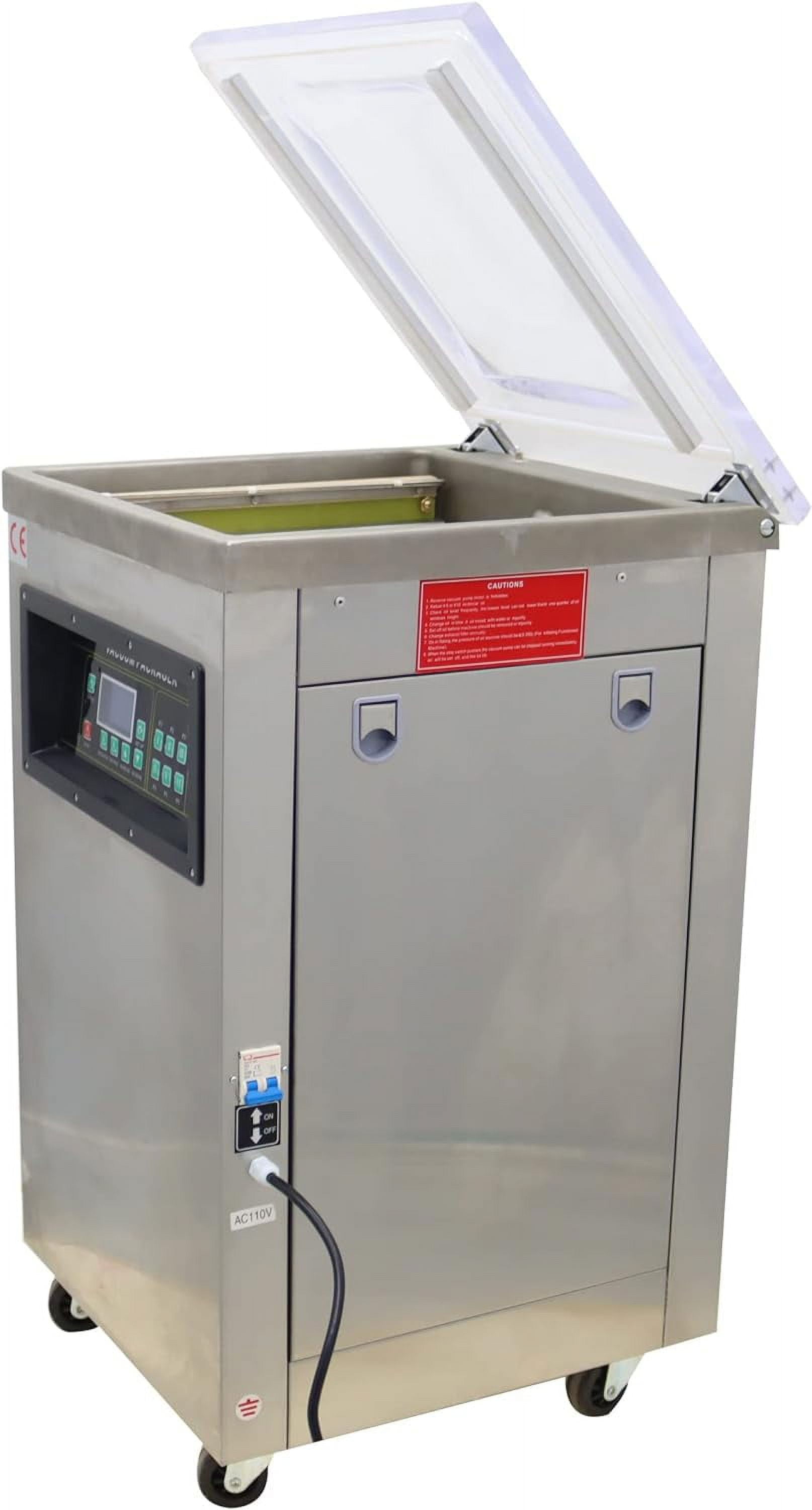 EQCOTWEA Single Chamber Vacuum Packaging Machine Digital Display Sealers Sealing Length 15.7"