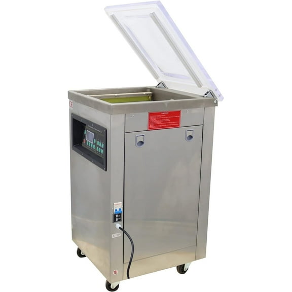 EQCOTWEA Single Chamber Vacuum Packaging Machine Digital Display Sealers Sealing Length 15.7"