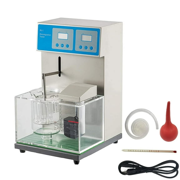 EQCOTWEA Tablet Disintegration Tester Lab Instrument Equipment Single Cup
