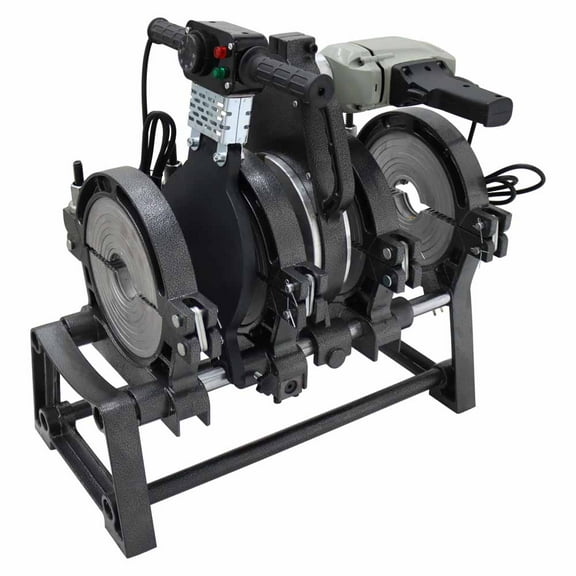 EQCOTWEA Tube Butt Fushion Soldering Machine Pipe Fusion Welder 4 Clamps 2.48-7.87"