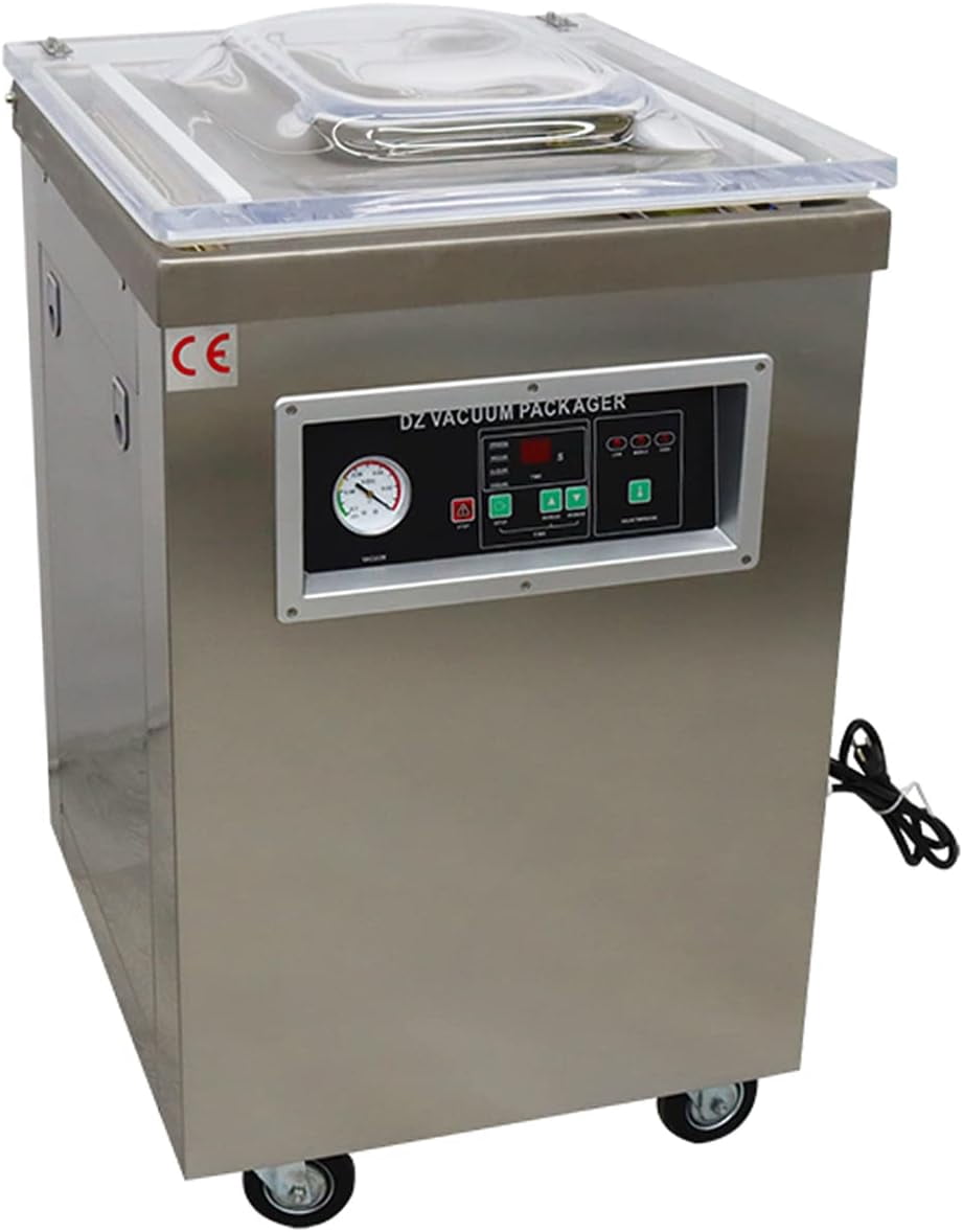 EQCOTWEA Vacuum Sealer Vacuum Packaging Machine for Fruits Vegetables Medicine Stainless Steel Sealing Length 20"