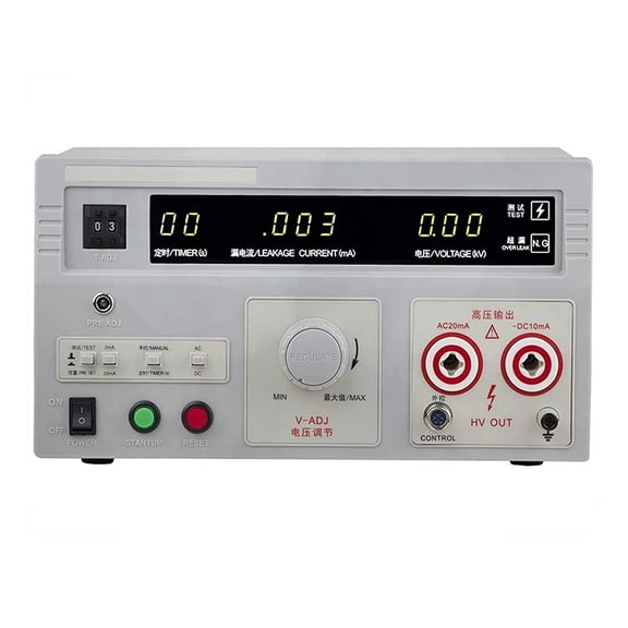 EQCOTWEA Voltage Withstand Hi-Pot 5KV AC/DC Insulation Resistance Tester with Digital Display 220V