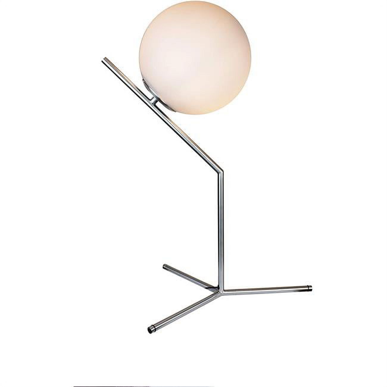 EQLight EQMCTN03 Modern Mid 1-Light Satin Nickel Table Lamp