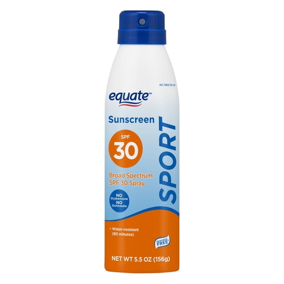 Equate Sport Sunscreen Spray, SPF 30, 5.5 oz