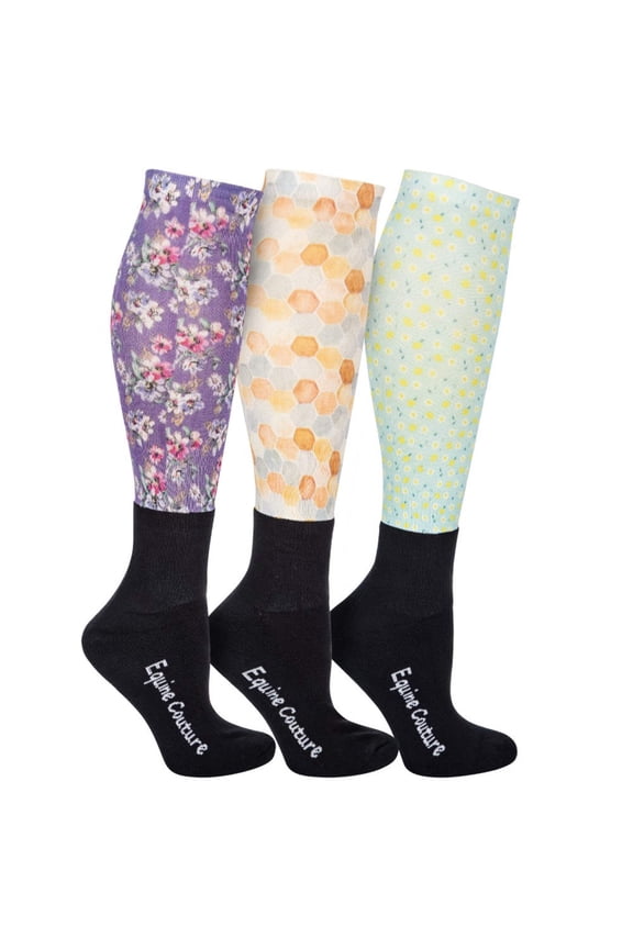 EQUINE COUTURE OTC SOCK 3 PACK-BOTANICAL