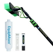 EQUIPMAXX 20 Feet Water Fed Pole Kit with Inline Water Filter System and TDS Meter for Solar Panel and Window Cleaning Extendable Brush & Pole
