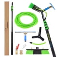 thumbnail image 1 of EQUIPMAXX 24 Feet Water Fed Pole Kit Window Cleaner and Solar Panel Cleaning System Washing Equipment Tool Solution: Brush & Pole Spray Washer, 1 of 14