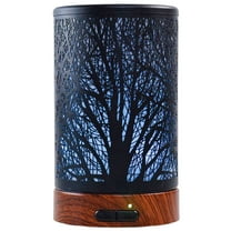 EQUSUPRO Essential Oil Diffuser 150ml Metal Aromatherapy Oil Diffuser Ultrasonic Cool Mist Diffuser with Waterless Auto Shut-Off Protection,7 Colors Changed LED for Home Office SPA Yoga