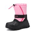 thumbnail image 1 of EQW Kids Waterproof Insulated Winter Snow Boots for Boys and Girls, Hook-and-Loop Strap, Drawstring Closure, Non-Slip Rubber Sole, 1 of 10