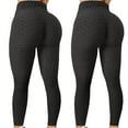 thumbnail image 1 of EQWLJWE 2PC Women's High Waist Yoga Pants Tummy Control Slimming Booty Leggings Workout Running Butt Lift Tights, 1 of 4