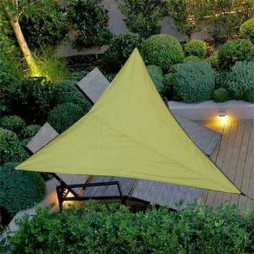 EQWLJWE 3m x 3m Beige Triangle Shade Sail, Waterproof & UV Block