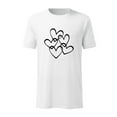 thumbnail image 1 of EQWLJWE Adult Ultra Cotton T-Shirt Valentine's Day Solid Color Casual Short-sleeved White Love Printed T-shirt Top, 1 of 4