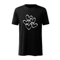 thumbnail image 1 of EQWLJWE Adult Ultra Cotton T-Shirt Valentine's Day Solid Color Casual Short-sleeved White Love Printed T-shirt Top, 1 of 4