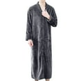 thumbnail image 1 of EQWLJWE Autumn And Winter Flannel Thick Loose Zipper Couple Long Bathrobe Home Service Robes Holiday Clearance, 1 of 3