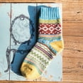 thumbnail image 1 of EQWLJWE Autumn And Winter Warm Small Diamond Retro Ethnic Style Men's Rabbit Wool Socks Socks Holiday Clearance, 1 of 3