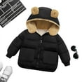 thumbnail image 1 of EQWLJWE Autumn Winter Baby Girls Boys Down Cotton Thick Hooded Coat Warm Jacket Boys' Coat Jacket Holiday Clearance, 1 of 6