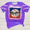 thumbnail image 1 of EQWLJWE Baseball Mama T-Shirt Women Camouflage Leopard Graphic Mom Tees Vintage Bleached Letter Print Tops, 1 of 3