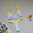thumbnail image 1 of EQWLJWE Bikini Sets for Women Two Piece Swimsuit Crop Top Brazilian Thong Bathing Suit, 1 of 2