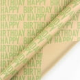thumbnail image 1 of EQWLJWE Birthday Wrapping Paper, 27 x 20 Inch Birthday Themed Gift Wrapping Paper with 33 Feet Jute Twine, Kraft Wrapping Paper for Men, Women, Kids, Boys, Girls Birthday Occasion, 1 of 5