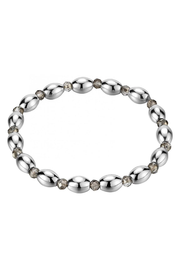 Black Volcanic Stone Anxiety Bracelet Healing Crystals and Magnetic Energy Balance Stress Relief Beaded Natural Stone Bracelet Yoga Meditation Praying Protection Jewelry Gift